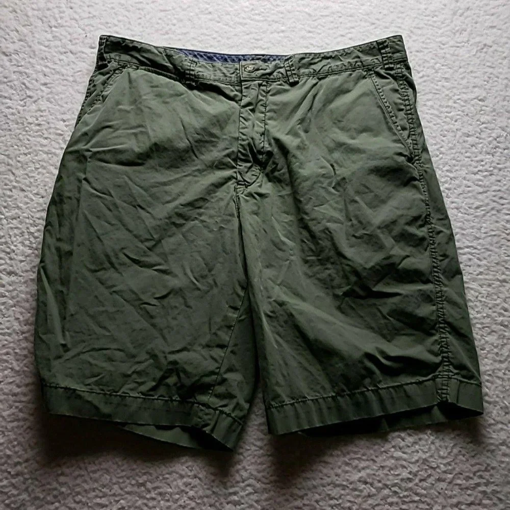 Polo Ralph Lauren Shorts Mens 36 Green Relaxed Fit Chino 9 Inseam Casual Summer